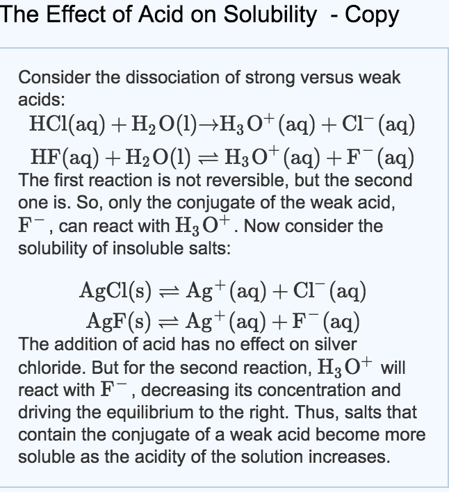 solved-the-effect-of-acid-on-solubility-copy-consider-the-chegg
