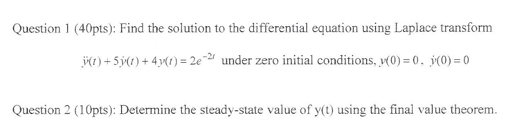 Solved Find the solution to the differential equation usng | Chegg.com