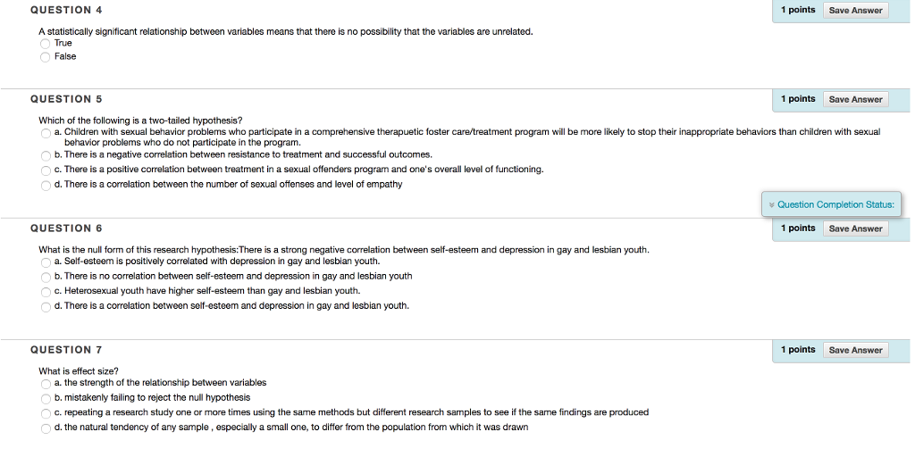 Solved: A Statistically Significant Relationship Between V... | Chegg.com