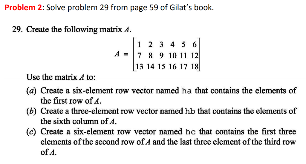 Solved Problem 2 Solve Problem 29 From Page 59 Of Gilat s Chegg