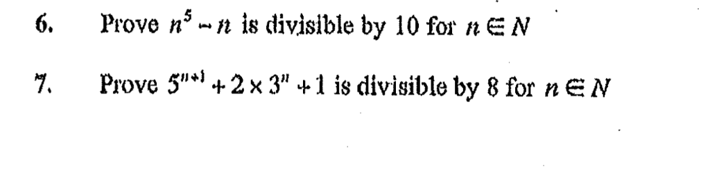 prove 6 n 1 is divisible by 5