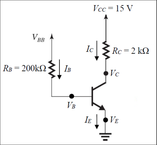 Solve For all unknowns VBB , I B , Ic, IE , VCE | Chegg.com