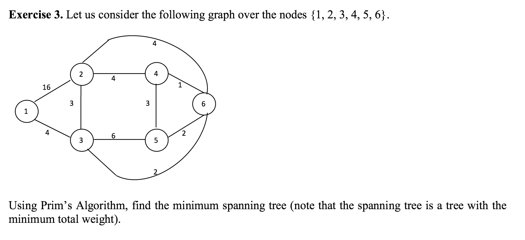 Solved Let us consider the following graph over the nodes | Chegg.com