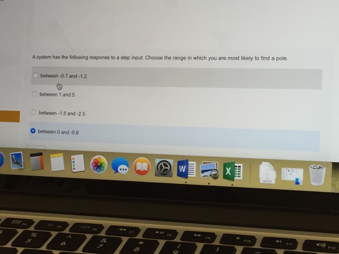 Solved A system has the following response to a step input. | Chegg.com