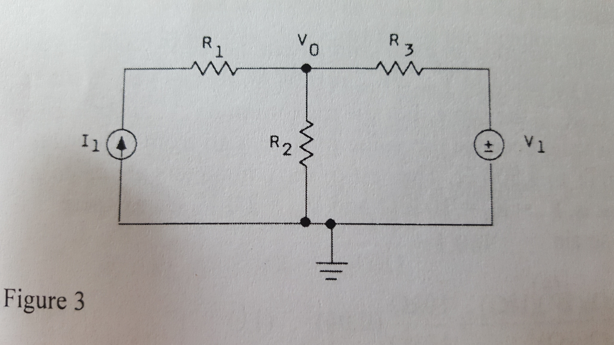 Solved In Figure 3 (below) find the voltage v0 expressed as | Chegg.com
