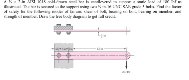 solved-a-3-8-times-2-in-aisi-1018-cold-drawn-steel-bar-is-chegg