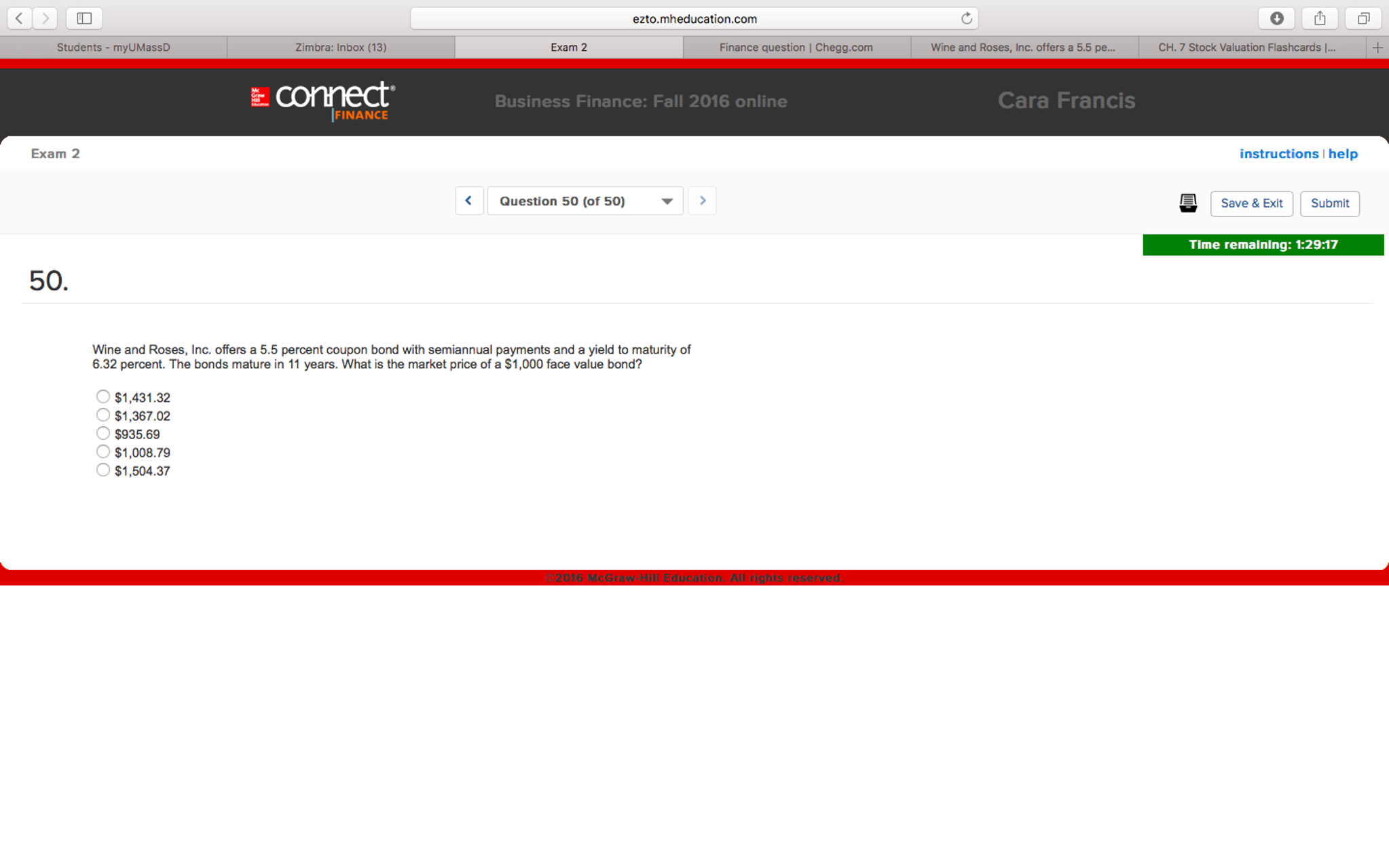 Solved Wine and Roses, Inc. offers a 5.5 percent coupon bond