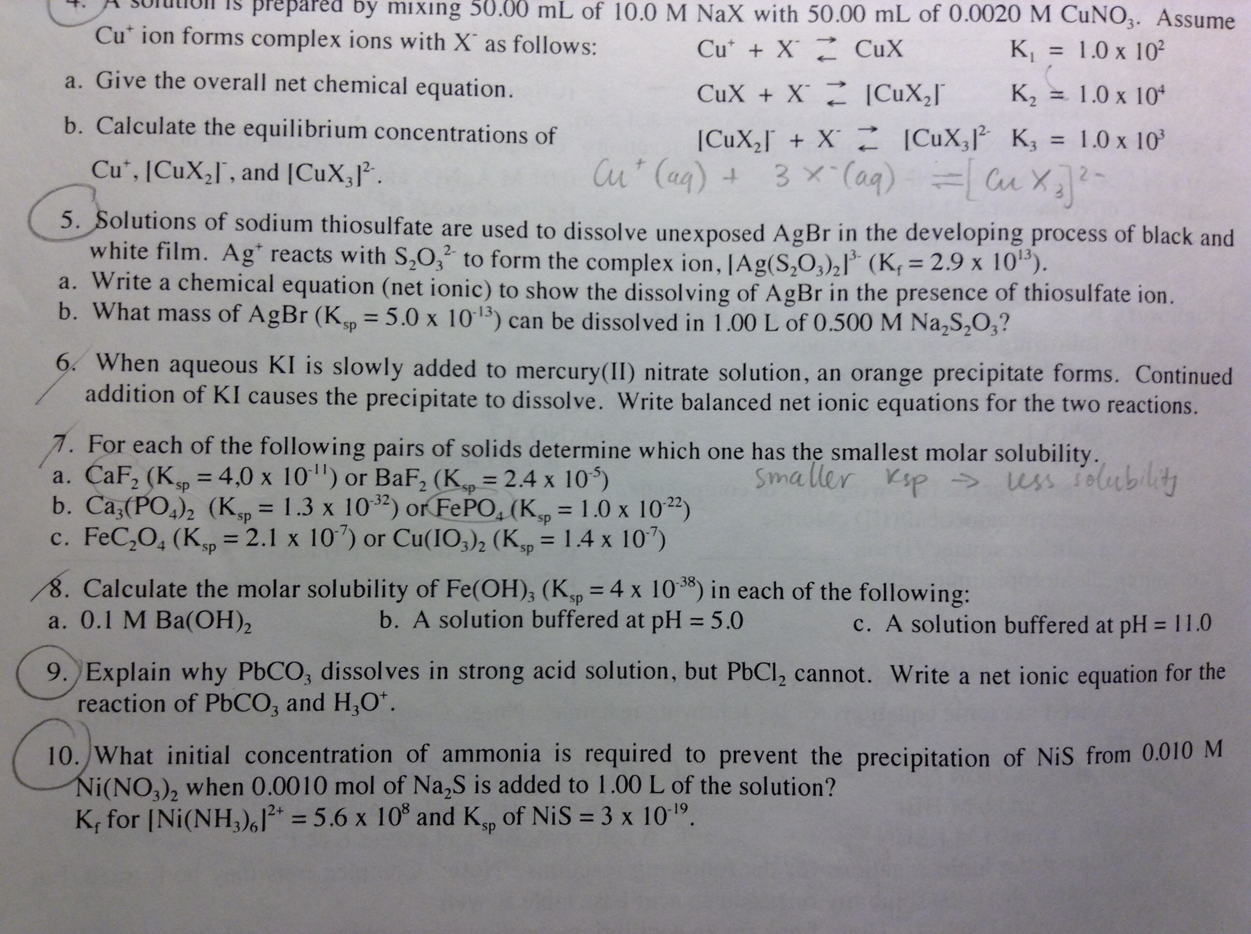 Solved The molar solubility of pbBr2 at 25degree is 1.0 | Chegg.com