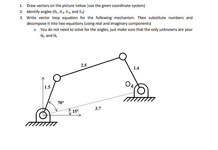 Solved Draw vectors on the picture below (use the given | Chegg.com