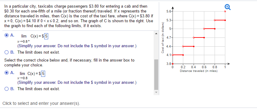 Solved In a particular city, taxicabs charge passengers | Chegg.com