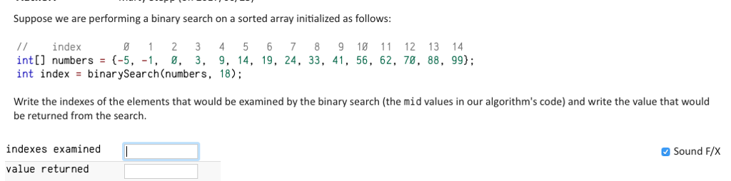 Solved Suppose we are performing a binary search on a sorted | Chegg.com