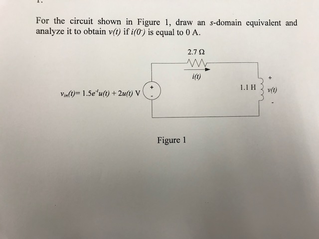 solved-for-the-circuit-shown-in-figure-1-draw-an-s-domain-chegg