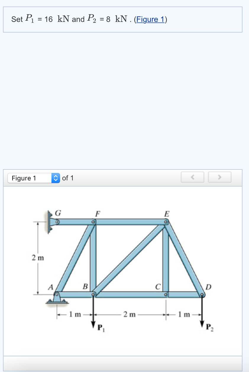 Solved Determine Force Member ,AB, AF, BC, BE, BF ,CD, CE, | Chegg.com