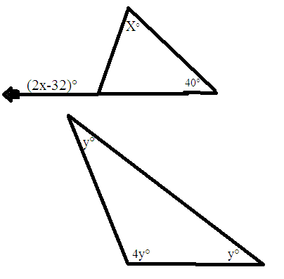 Solved 17. Based on the diagrams below, Solve for x and y. | Chegg.com