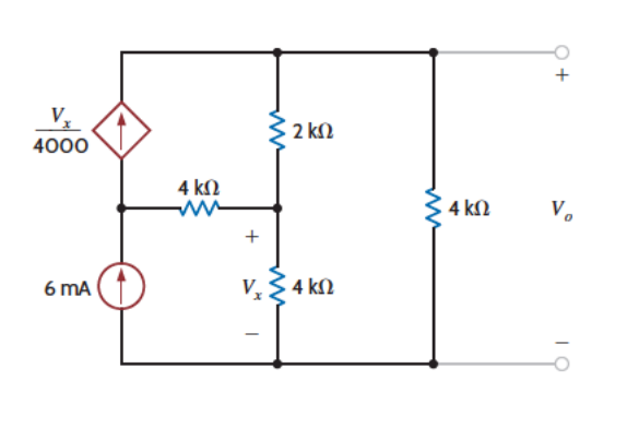 Solved Use mesh/loop analysis to find Vo. I having | Chegg.com