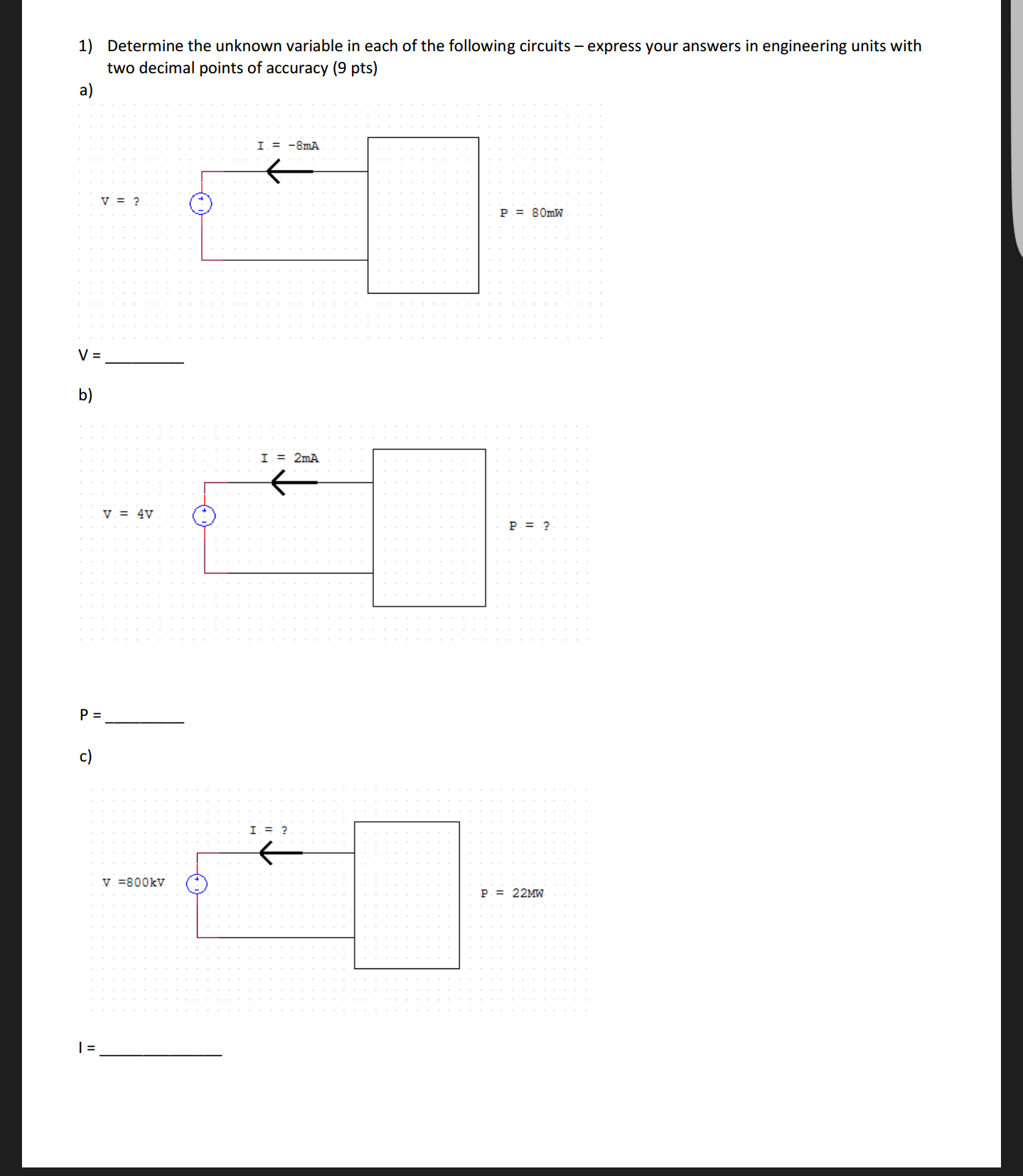 solved-1-determine-the-unknown-variable-in-each-of-the-chegg