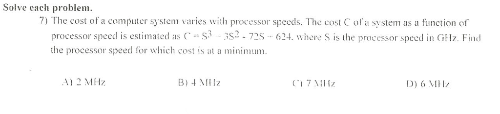 Solved Solve each problem. The cost of a computer system | Chegg.com