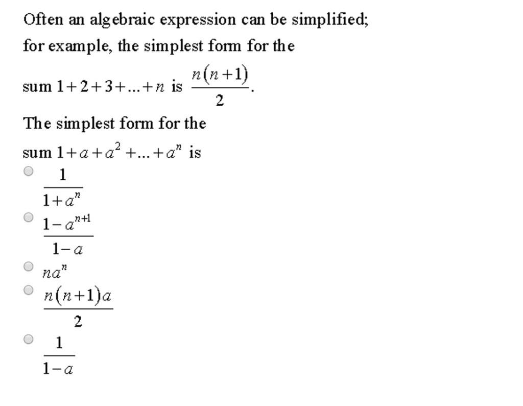 simplified form math