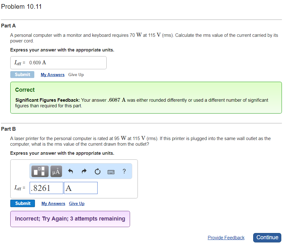 Solved Problem 10.11 Part A A personal computer with a | Chegg.com