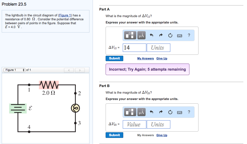 Solved Problem 23 5 The Lightbulb In The Circuit Diagram Of Chegg