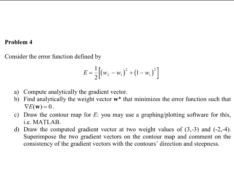 Consider the error function defined by Compute | Chegg.com