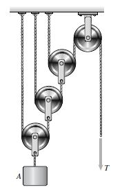 Solved Assuming weightless and frictionless pulleys, what is | Chegg.com