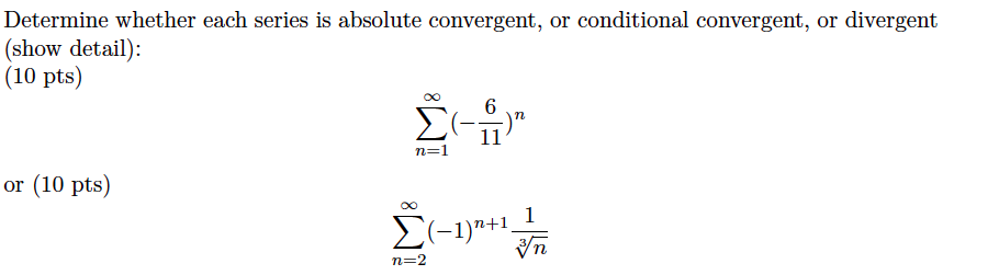 Solved Determine Whether Each Series Is Absolute Convergent, 