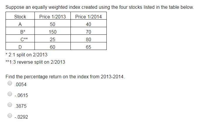 solved-suppose-an-equally-weighted-index-created-using-the-chegg