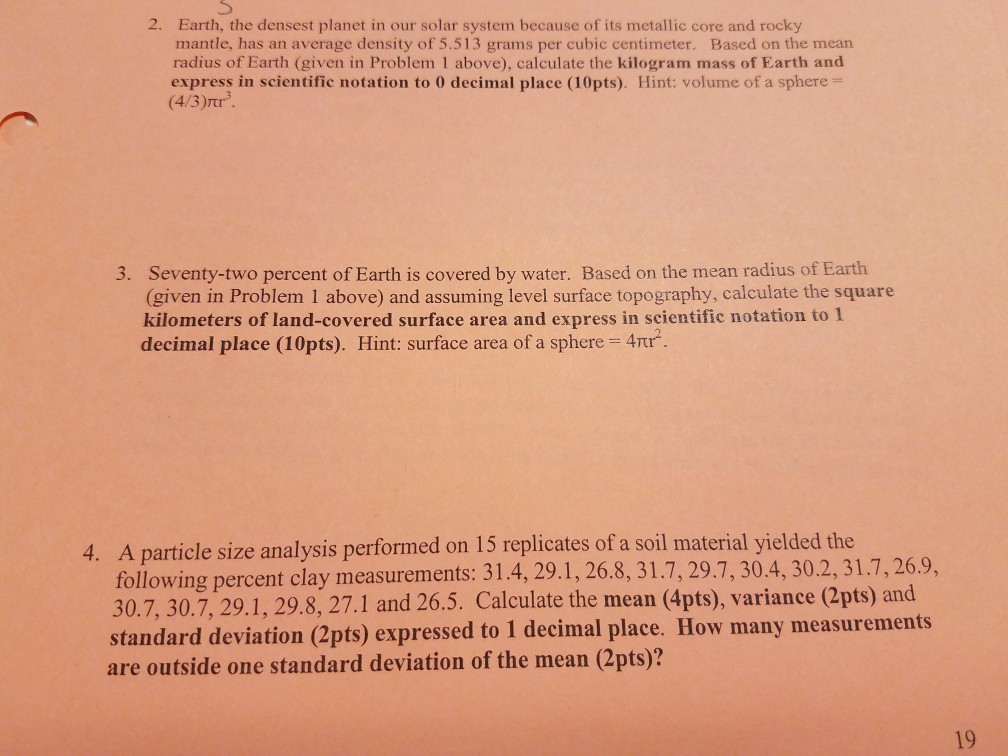 solved-2-earth-the-densest-planet-in-our-solar-system-chegg