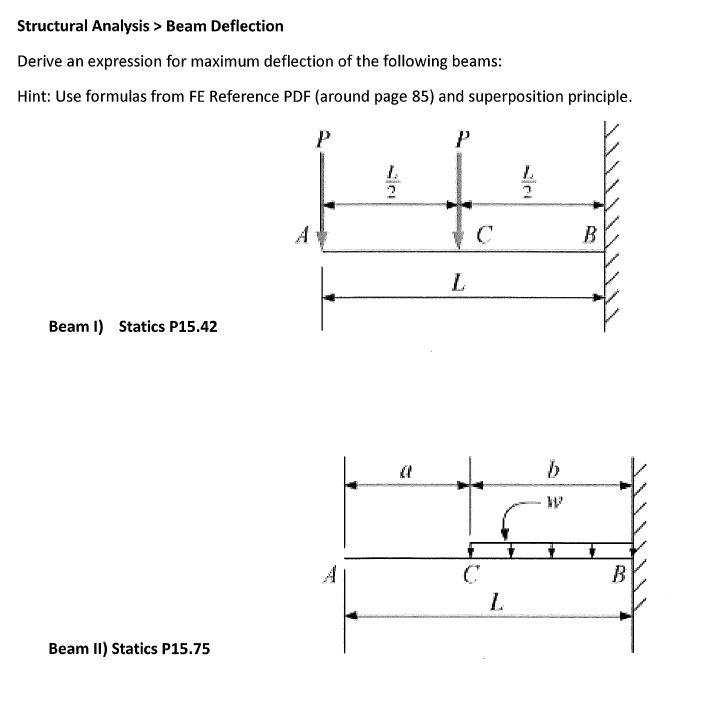 solved-structural-analysis-beam-deflection-derive-an-chegg