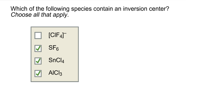 Inversion Point Group Solved Determine the point group of the molecule shown | Chegg.com