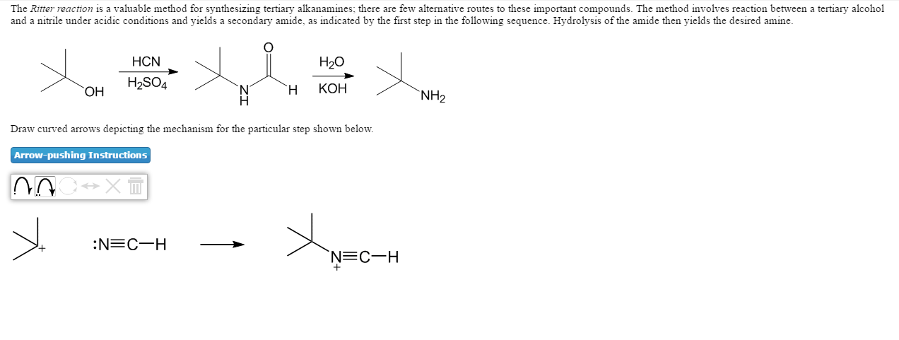 Solved The Ritter reaction is a valuable methed for | Chegg.com