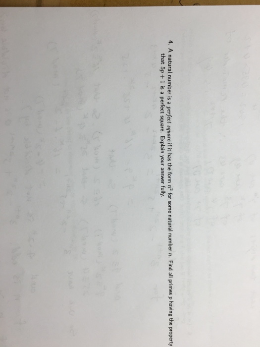 Solved A natural number is a perfect square if it has the | Chegg.com