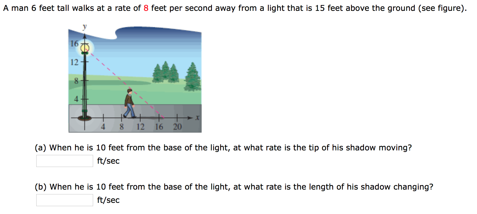 solved-a-man-6-feet-tall-walks-at-a-rate-of-8-feet-per-chegg