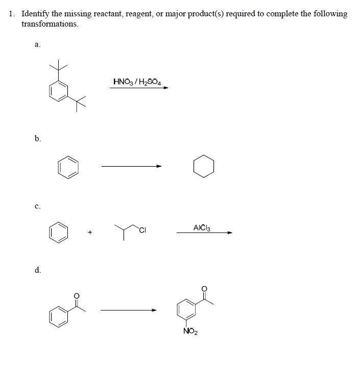 Solved Identify The Missing Reactant, Reagent, Or Major | Chegg.com