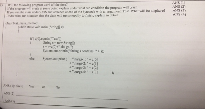 Solved Will the following program work all the time? If the | Chegg.com