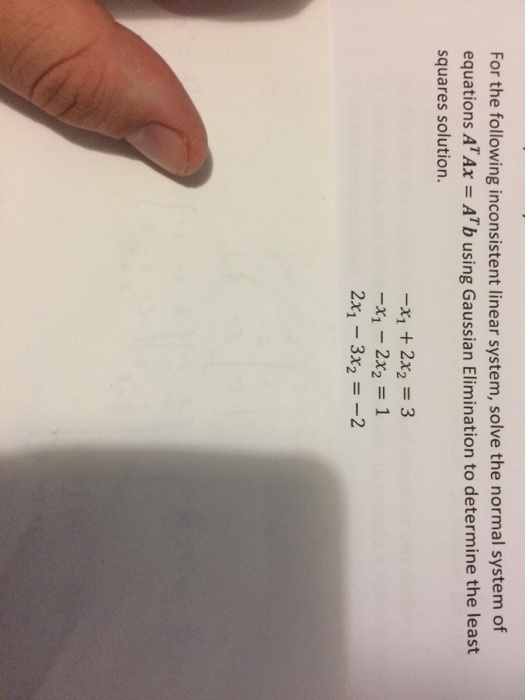 Inconsistent Linear System