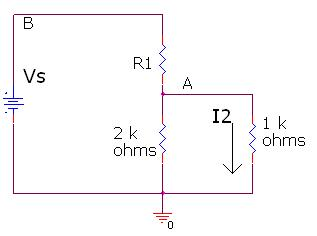 Solved For the circuit shown below, if Vs = 15 volts and I2 | Chegg.com