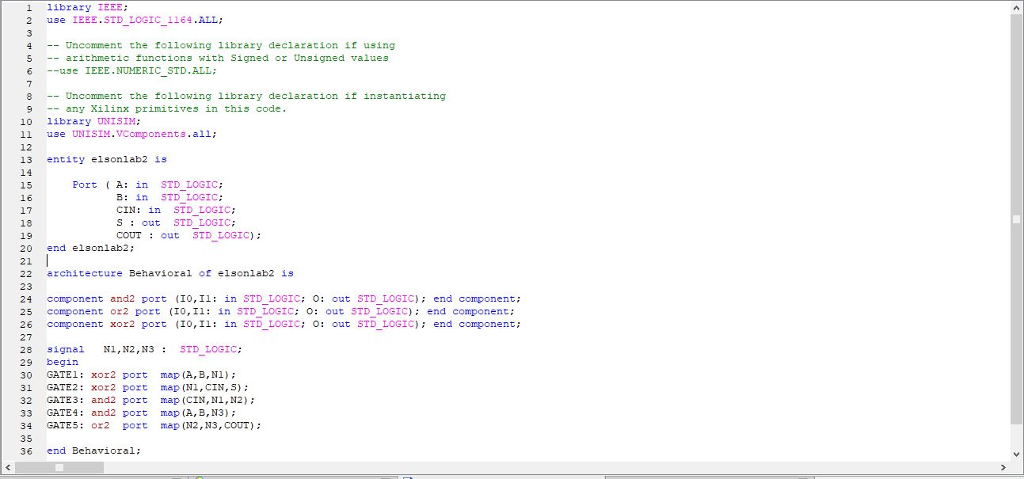 Solved Can anyone please help me to create a VHDL listing | Chegg.com