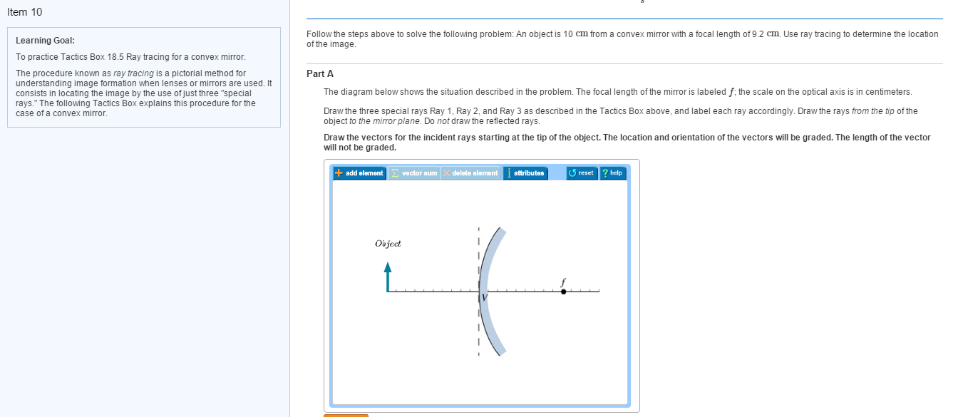 Solved To practice Tactics Box 18.5 Ray tracing for a convex | Chegg.com