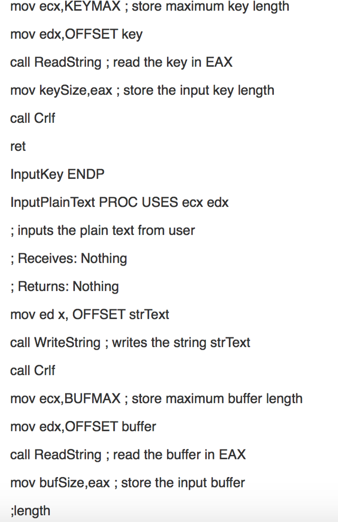 Solved For the particular question in Assembly Language for | Chegg.com