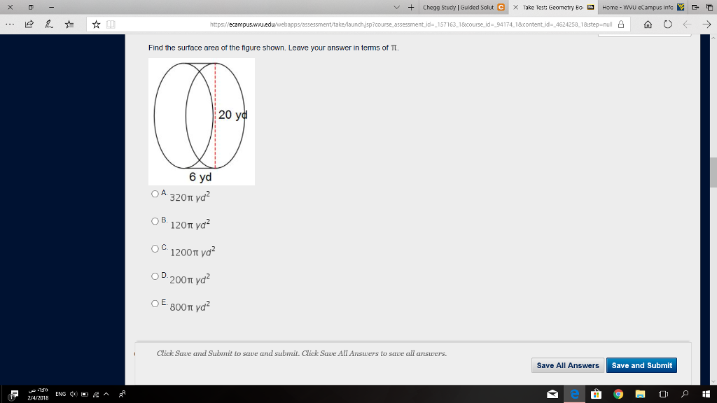 Solved + Chegg Study | Guided Solut E × Take Lest; Geometry | Chegg.com