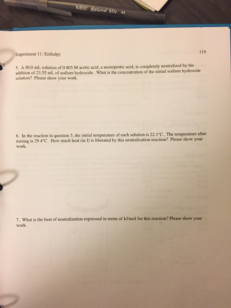 Solved A27 Prelab Questions TLC Name Section Experiment