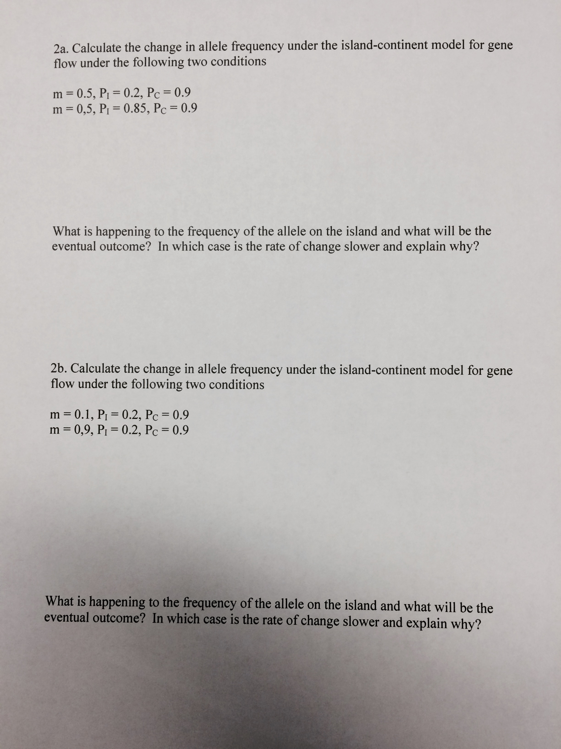 solved-2a-calculate-the-change-in-allele-frequency-under-chegg