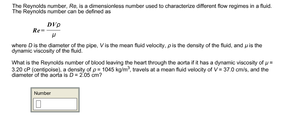 solved-the-reynolds-number-re-is-a-dimensionless-number-chegg