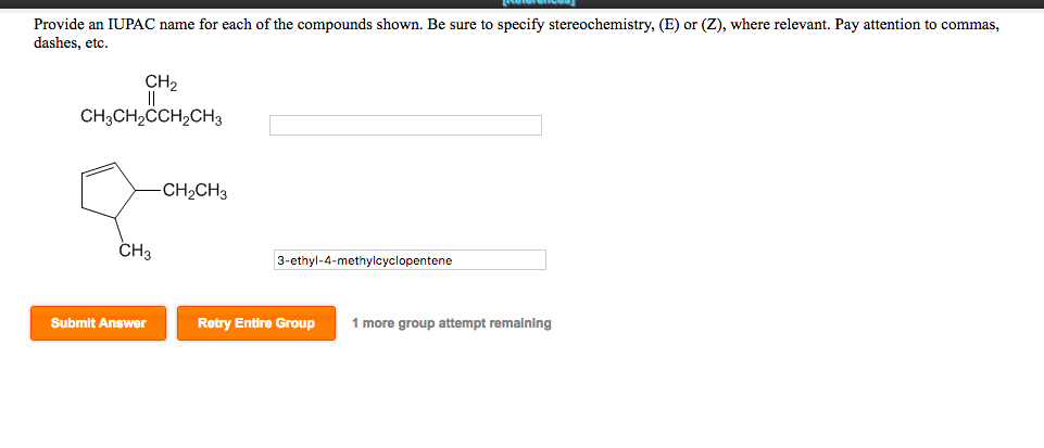 Solved Provide An Iupac Name For Each Of The Compounds 6313