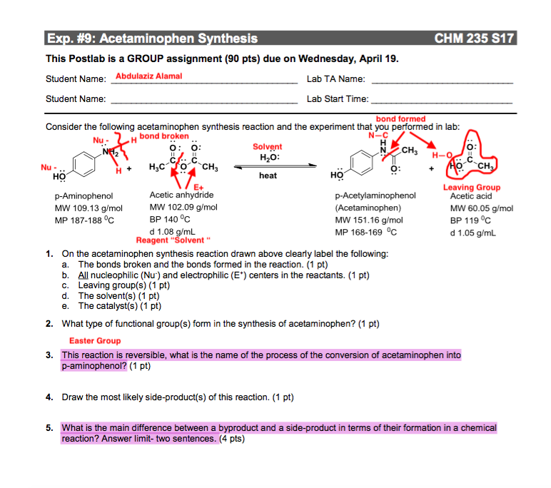 😎 Synthesis Of Acetaminophen Lab. Synthesis Of Acetaminophen Essay ...