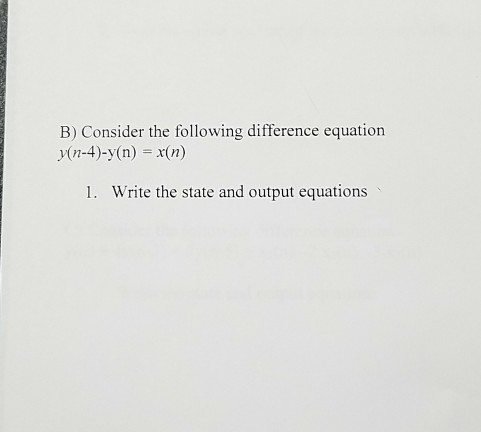 Solved 1. write the state and output equations 2. Find the | Chegg.com