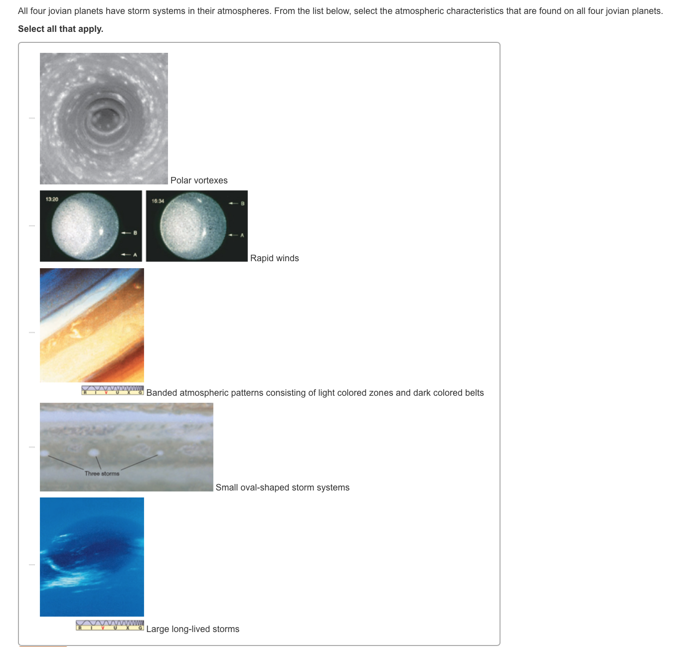 Four Jovian Planets