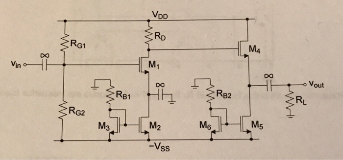 Solved Design the common-source MOSFET amplifier with a | Chegg.com